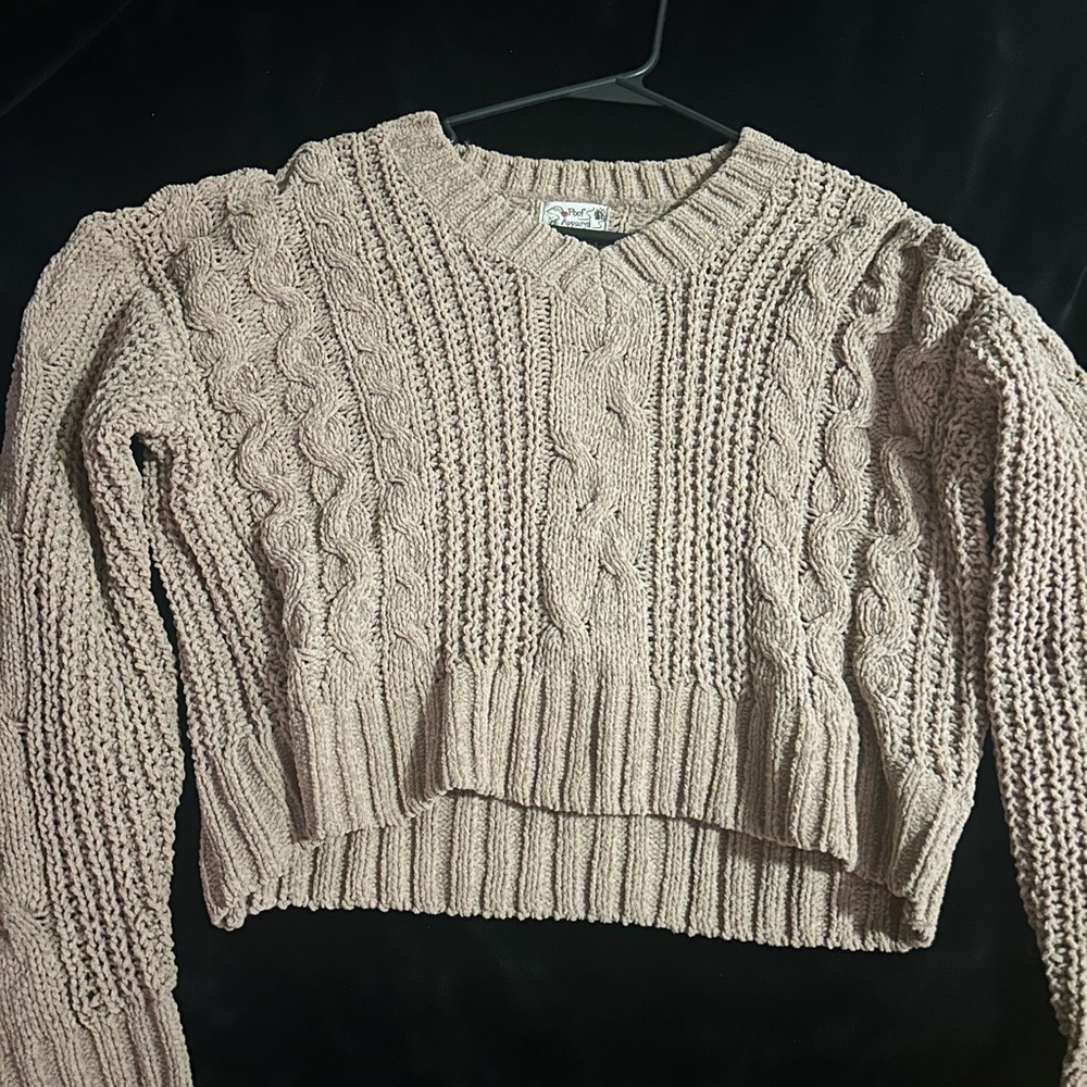 Cream color super soft cropped sweater #cropped #sweater